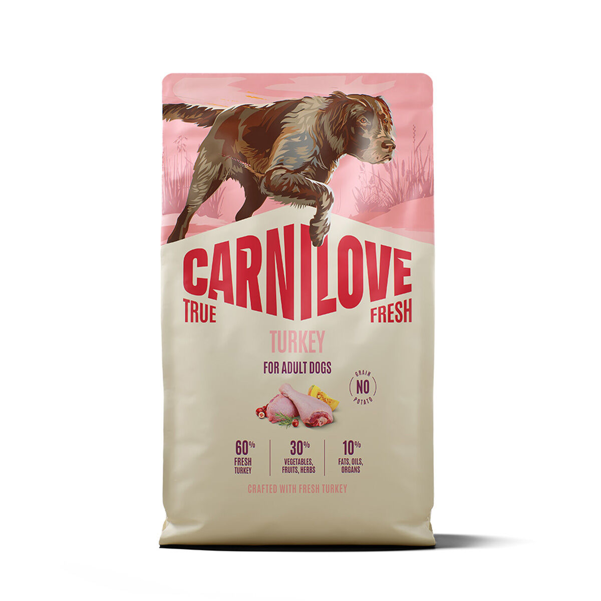 CARNILOVE TRUE FRESH dog dry turkey for adult all breeds