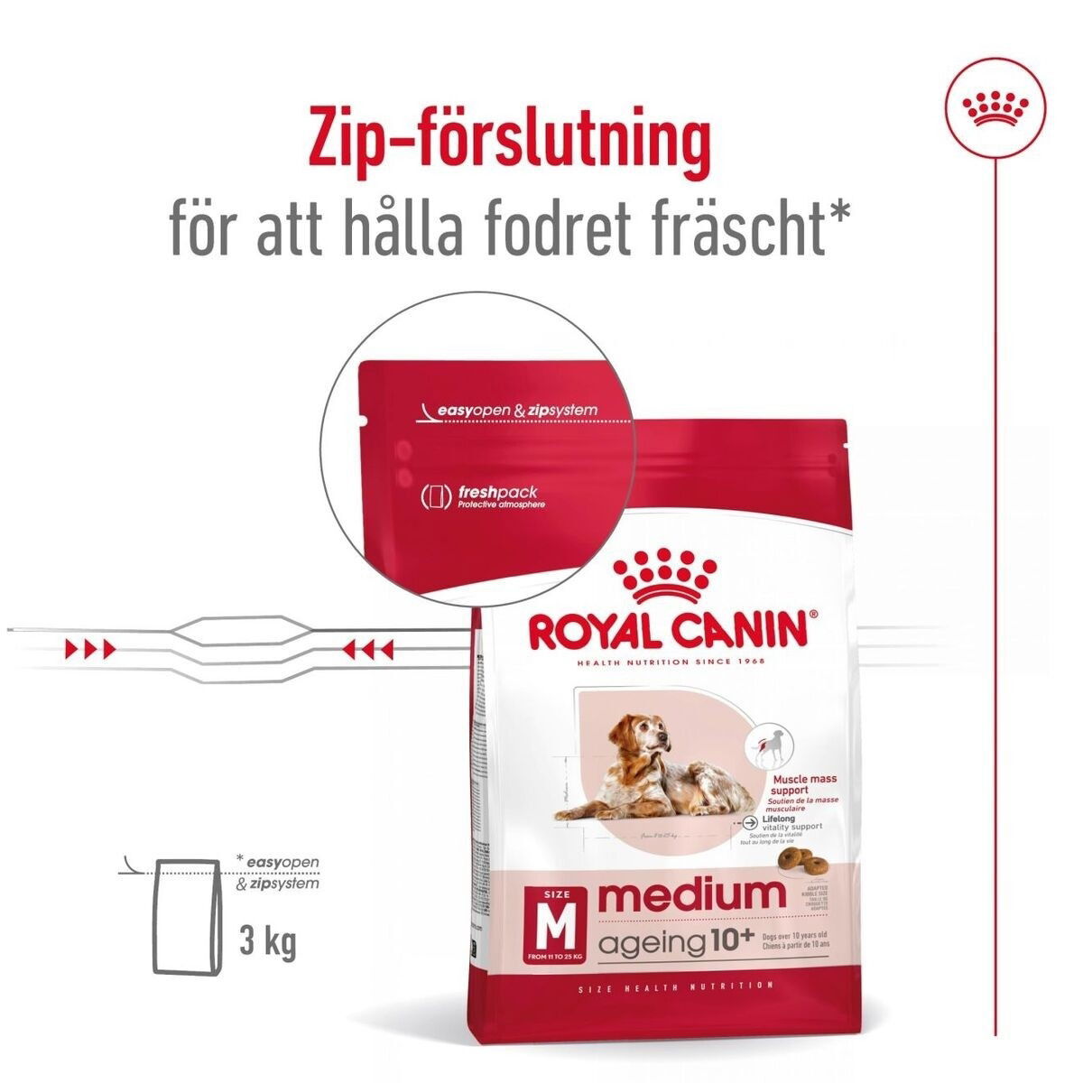 Royal Canin Medium Ageing 10+ torrfoder för hund