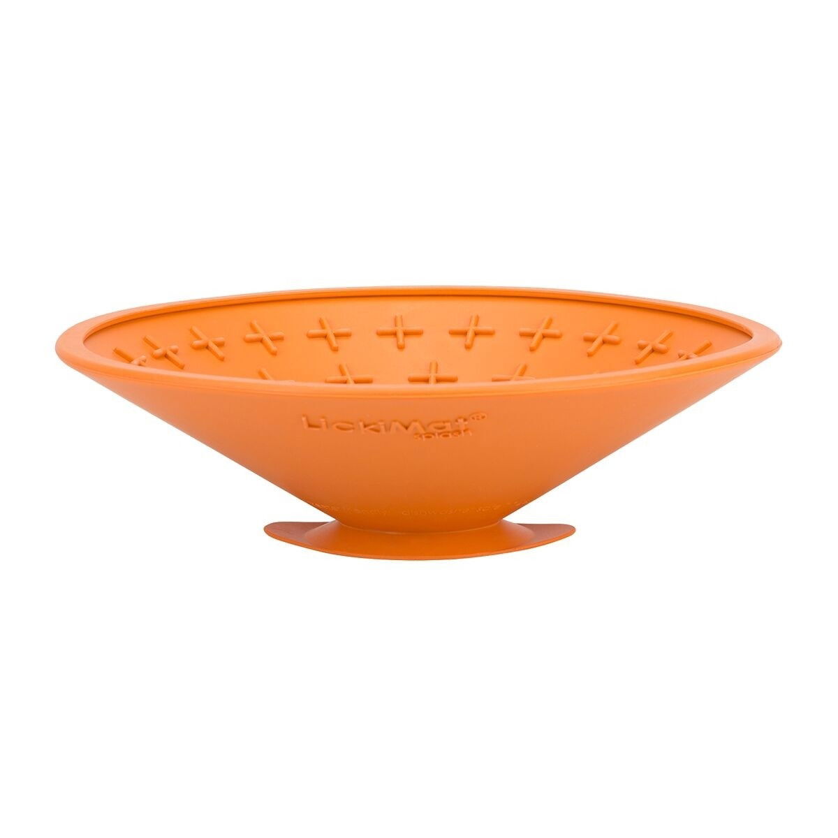 LickiMat Splash Orange Dog