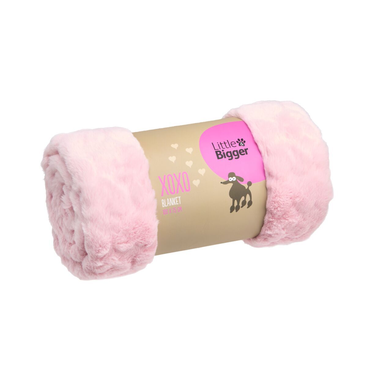 Little&Bigger XOXO heart blanket