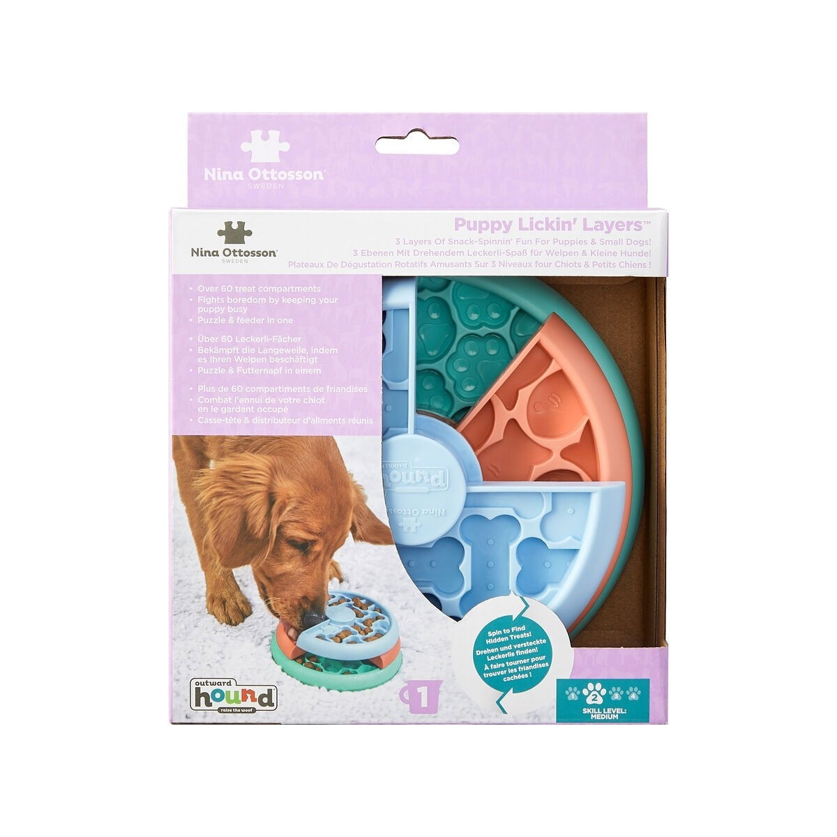 Nina Ottosson Lickin' Layers Puppy Food puzzle