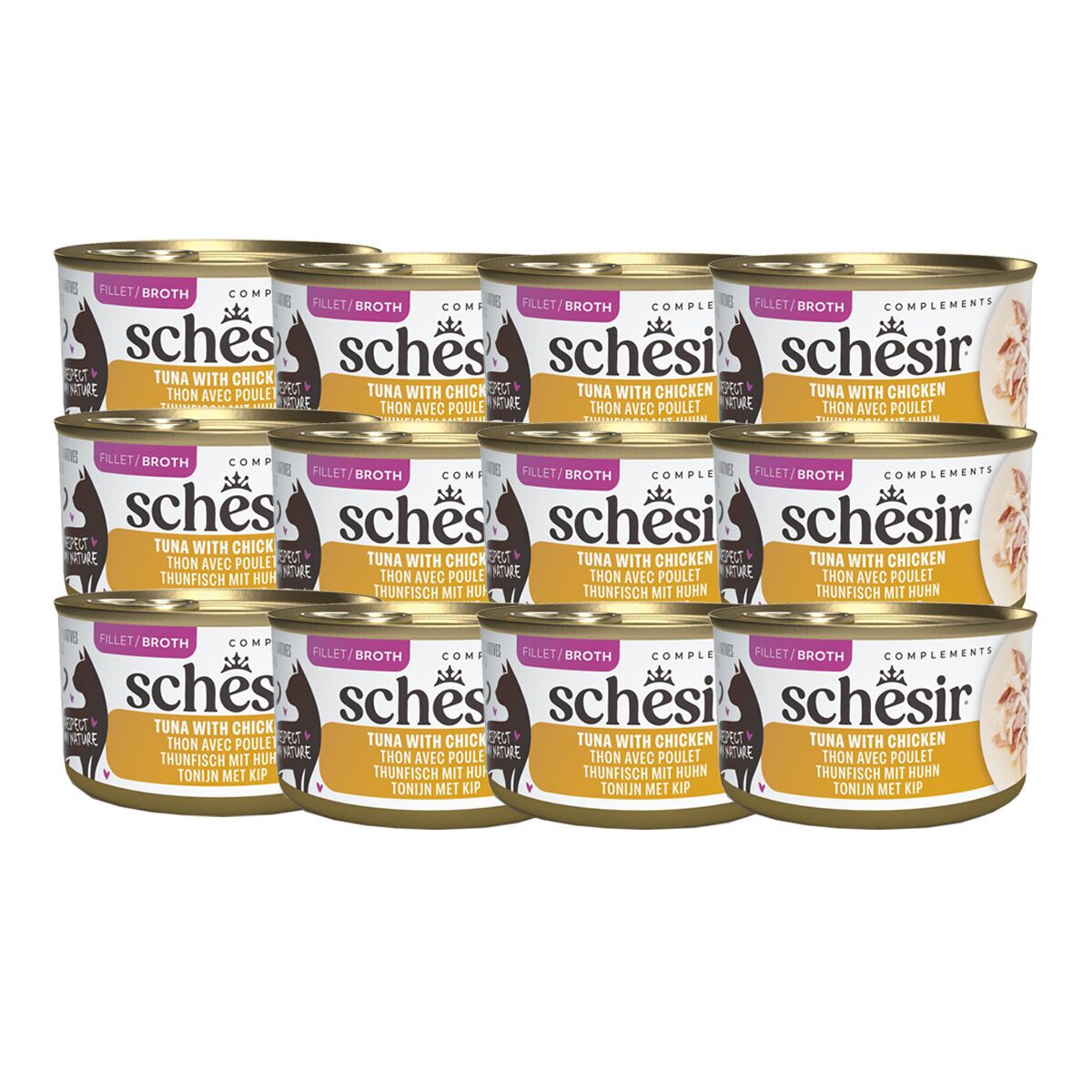 Schesir C&B Tuna chicken in Broth