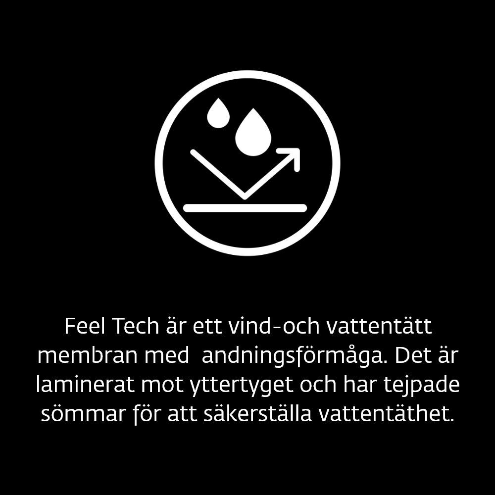 Feel Active Kiruna raincoat black