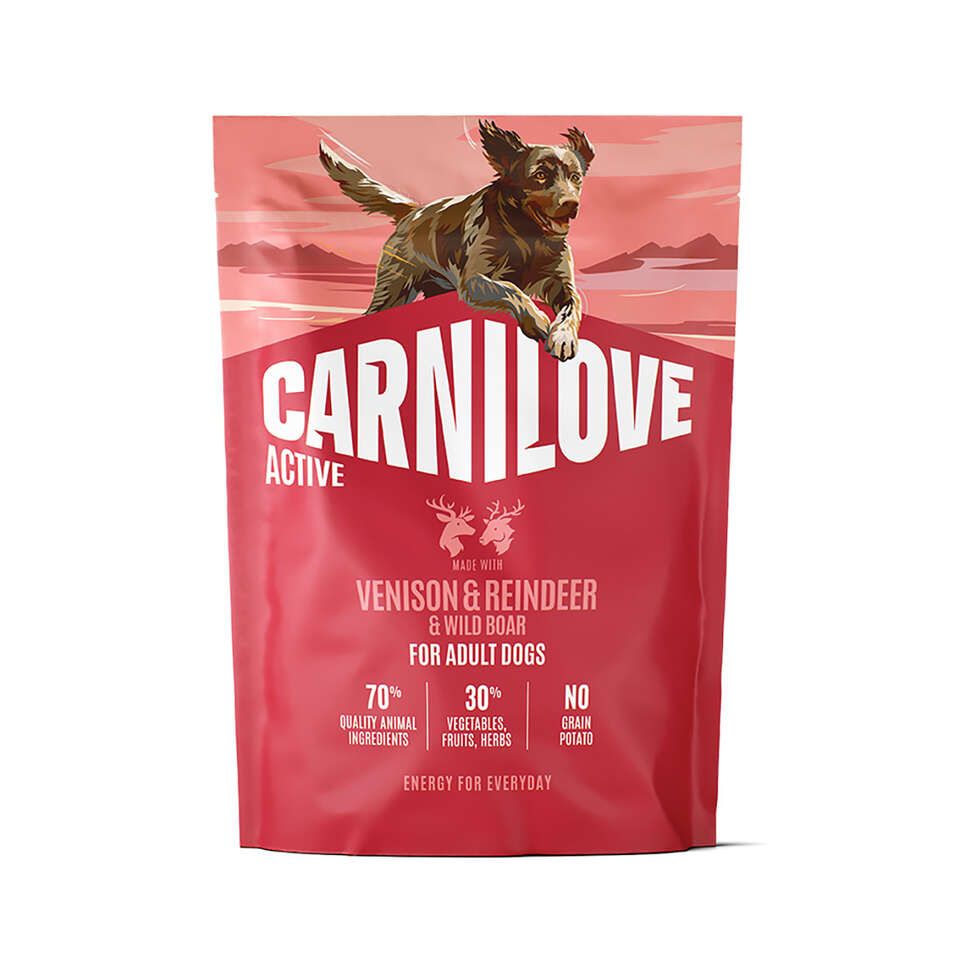 CARNILOVE Active dog dry made with venison & reindeer & wild boar for active adults