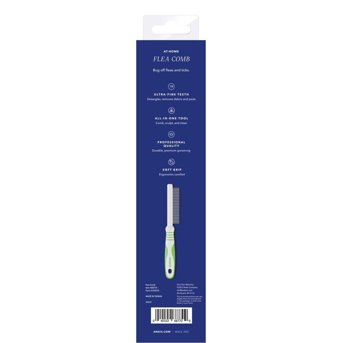 Andis flea comb