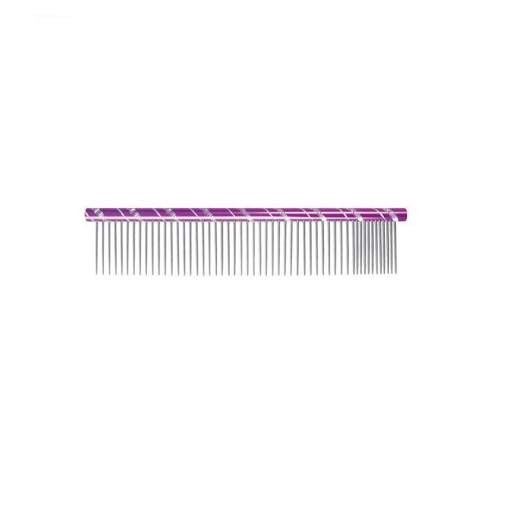 Ideal Dog comb double lilac
