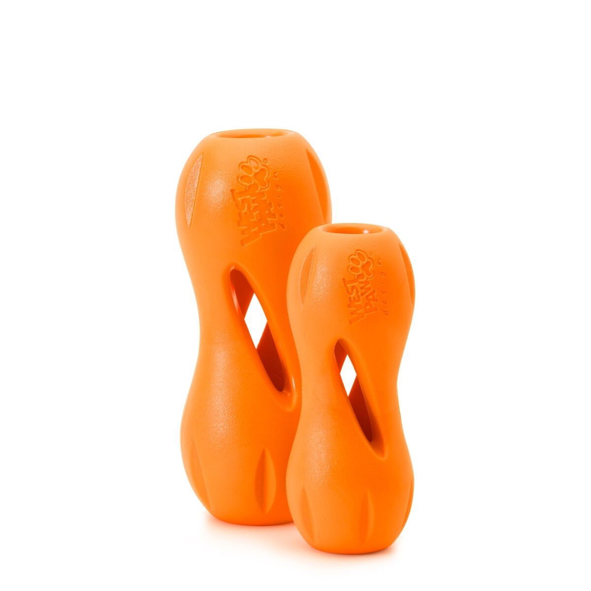 West Paw Qwizl tangerine orange