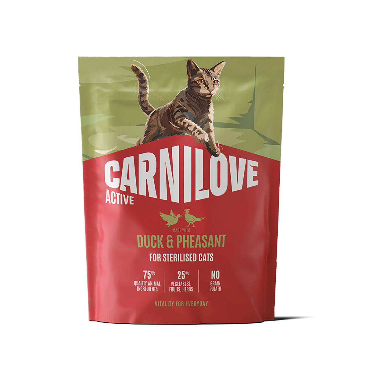 CARNILOVE ACTIVE cat dry made with duck & pheasant for sterilised adult all breeds