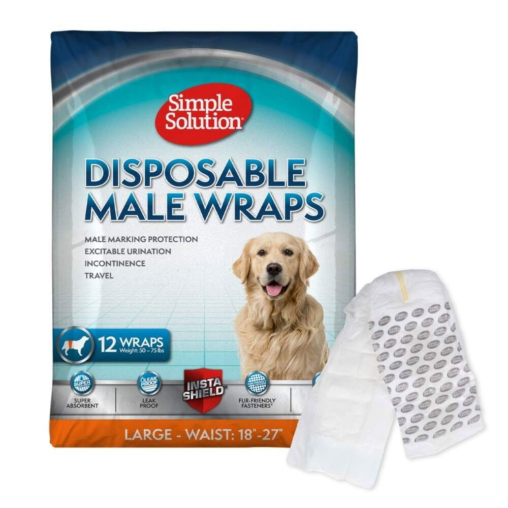 Simple Solution Disposable Male Wrap 12pcs