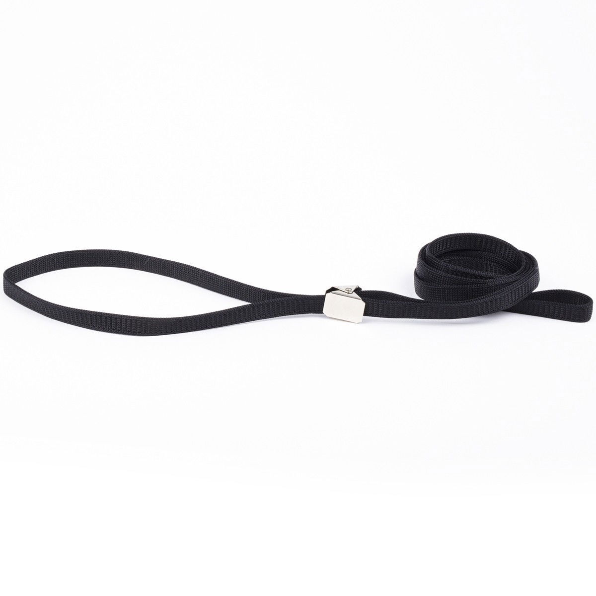 Show Dog Show lead Flat with clip, black