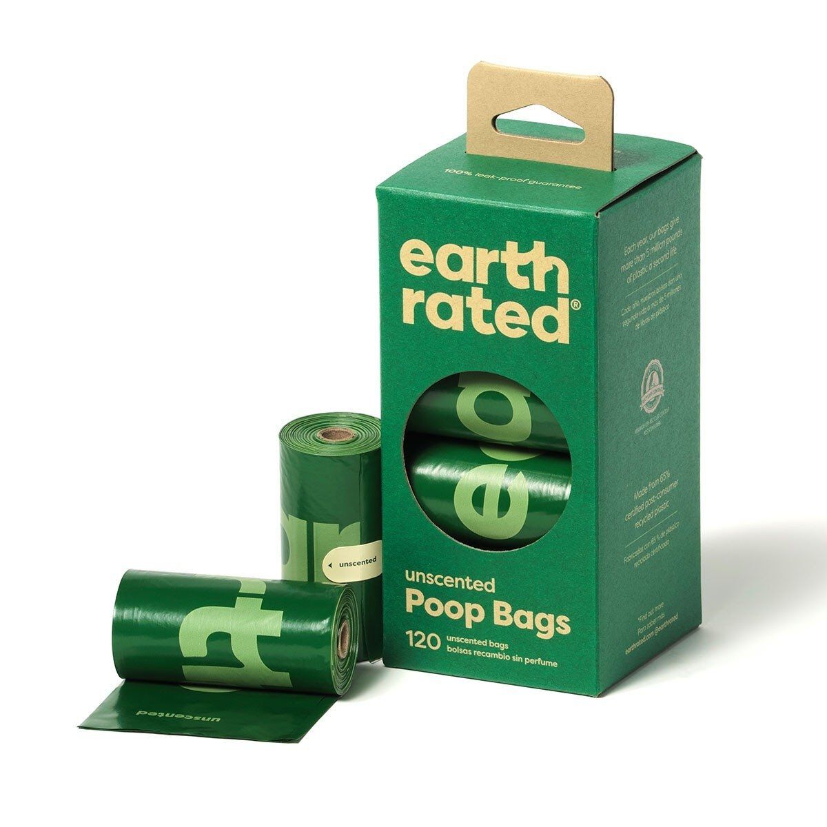 Earth Rated PCR Waste Bags 8x15 Unscented