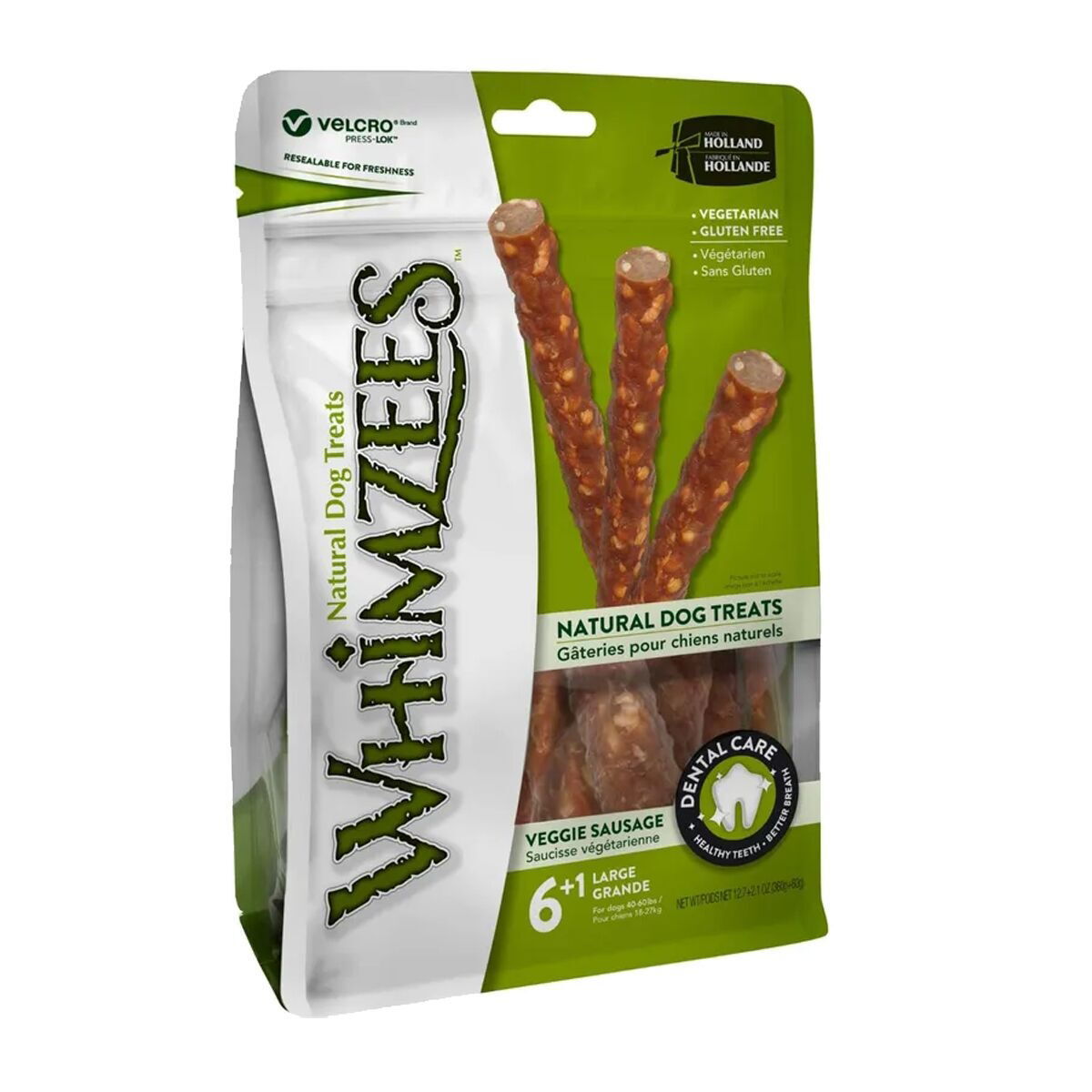 Whimzees Veggie Sausage Påse Large