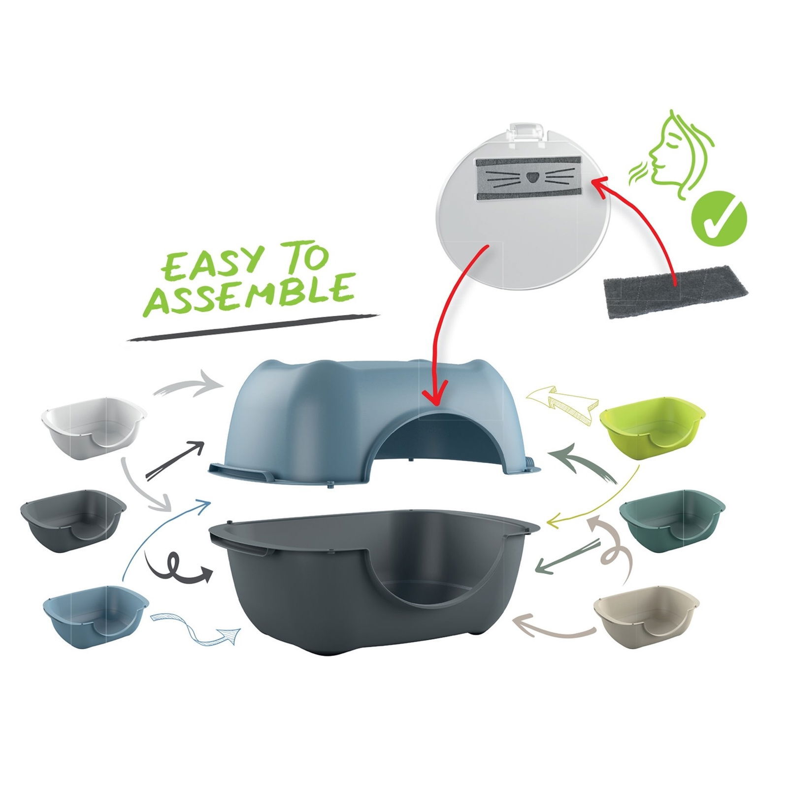 MyPet Bella Cat Toilet Roof/Floor Part