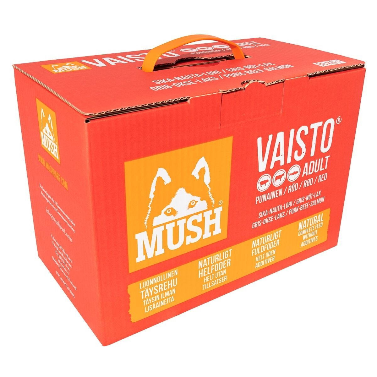 MUSH Vaisto® Röd Gris-Nöt-Lax 3Kg