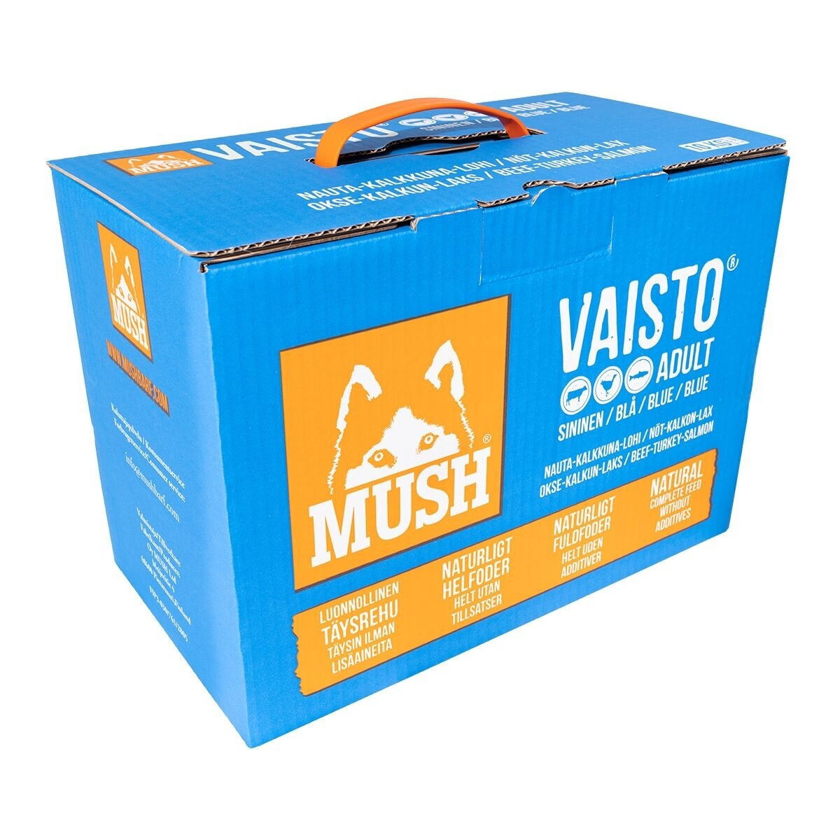 MUSH Vaisto® Blå Nöt-kalkon-lax 10kg