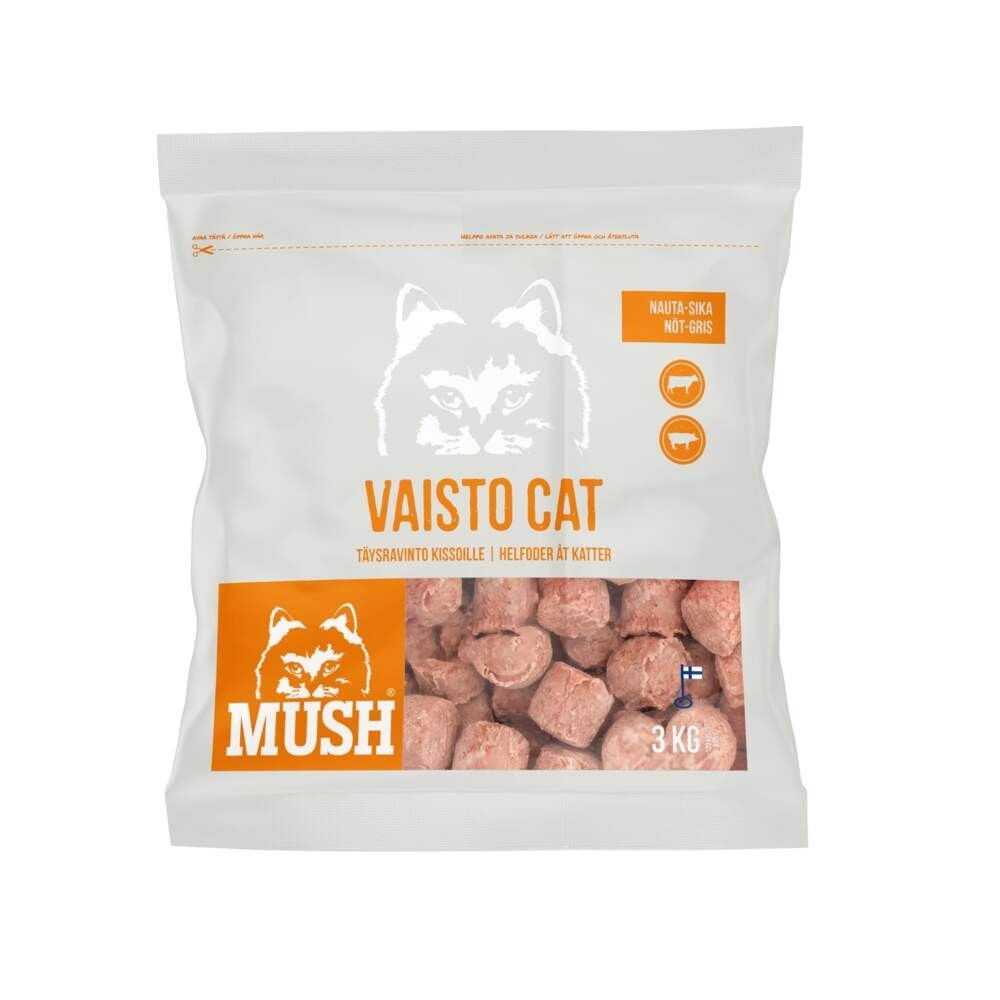 MUSH Vaisto Cat Nöt-Gris 800g