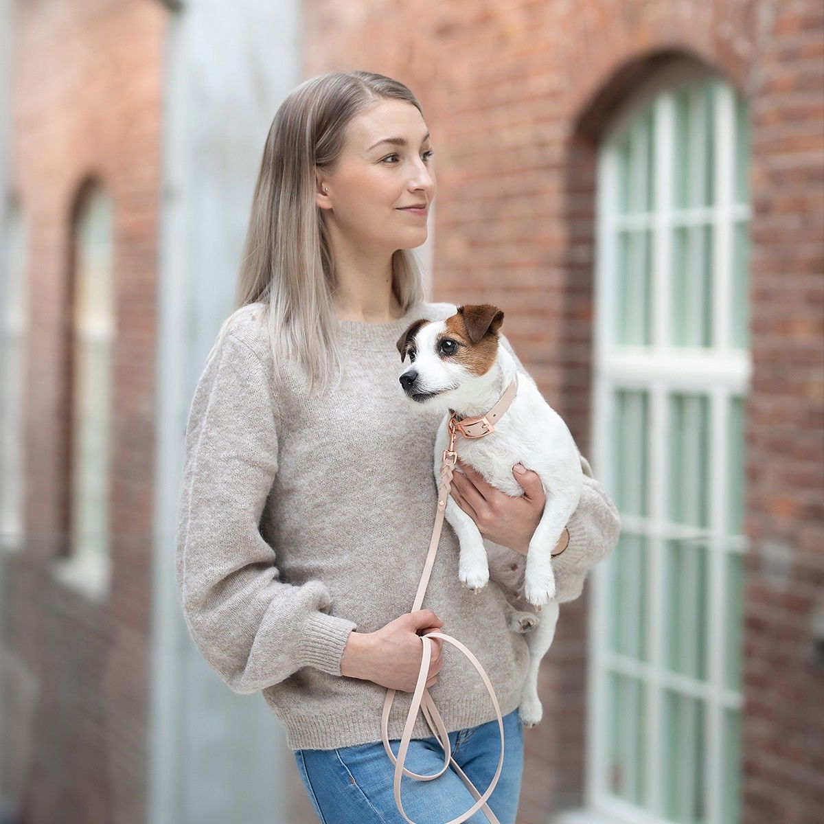 Tyylivoitto Classy narrow collar, nude