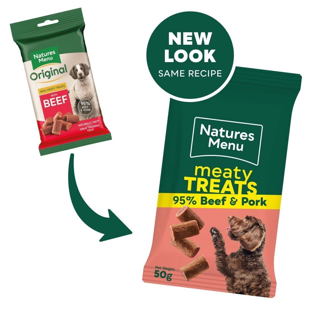 Natures Menu Dog Treat Beef-Pork 50g