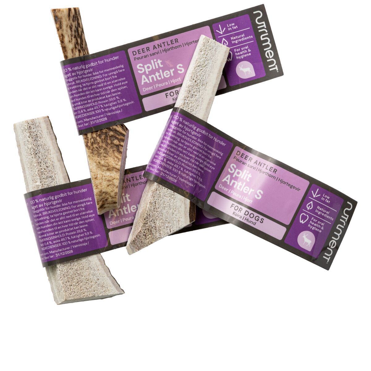 Nutriment Natural Split Antler chew for dogs
