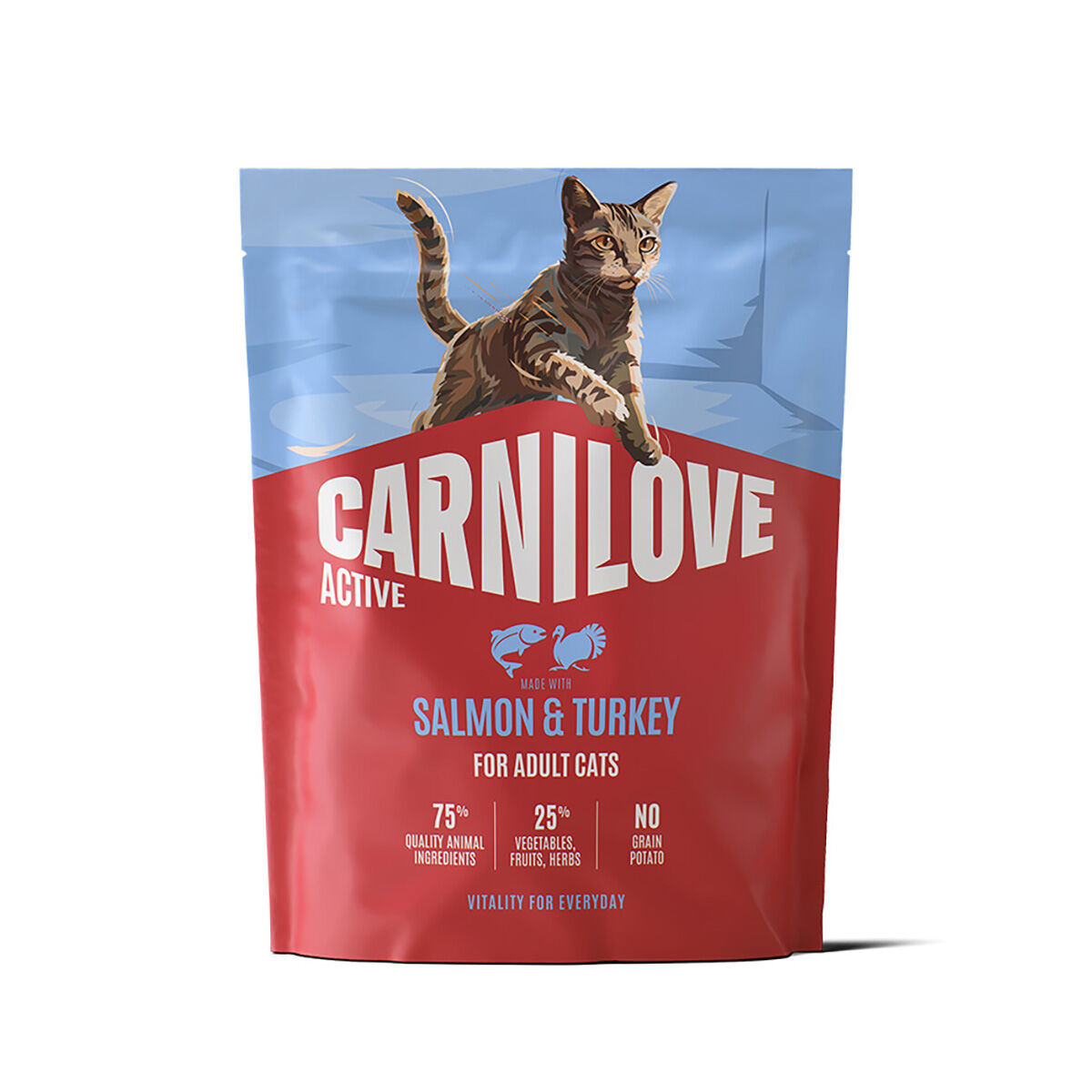 CARNILOVE ACTIVE cat dry made with salmon & turkey for adult all breeds