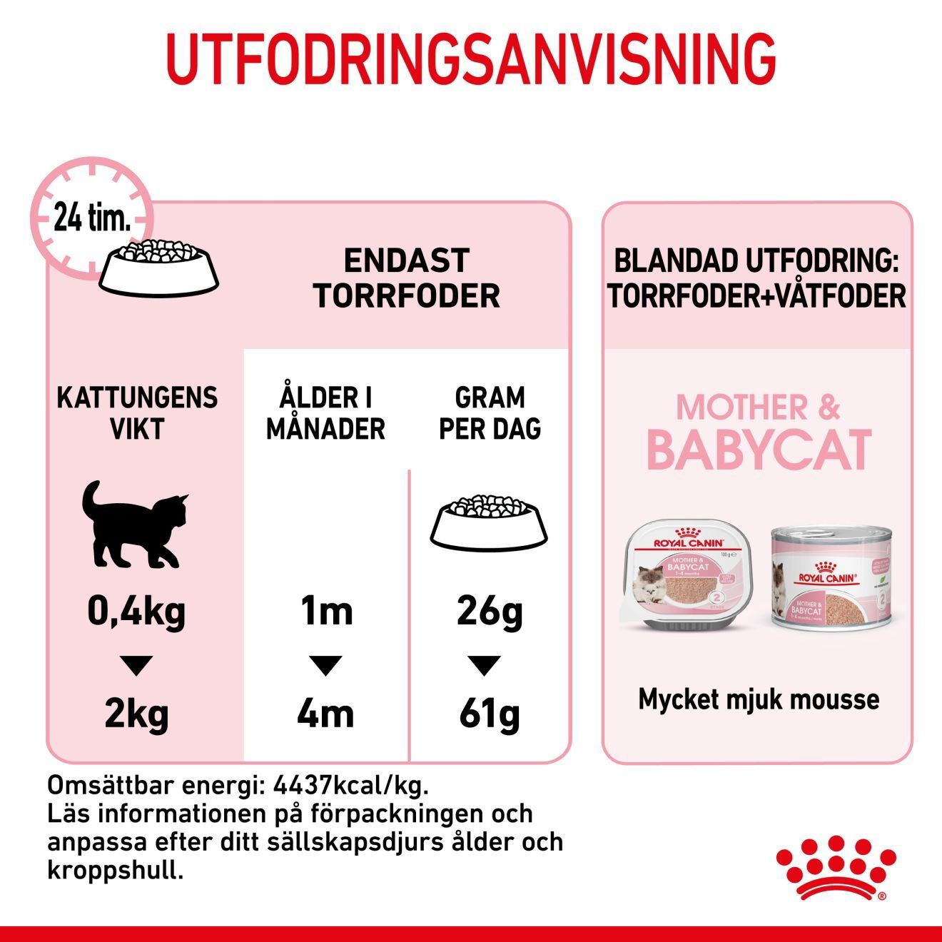 Royal Canin Mother & Babycat torrfoder för katt och kattunge