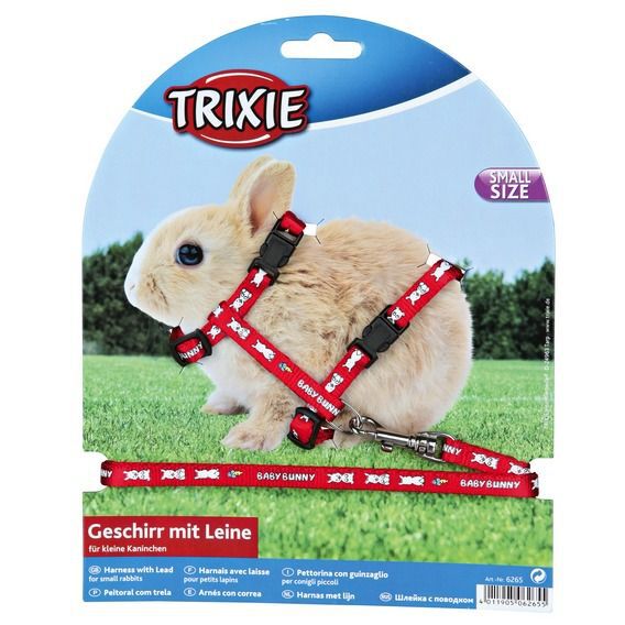 Trixie Kaninsele med koppel XS Motiv