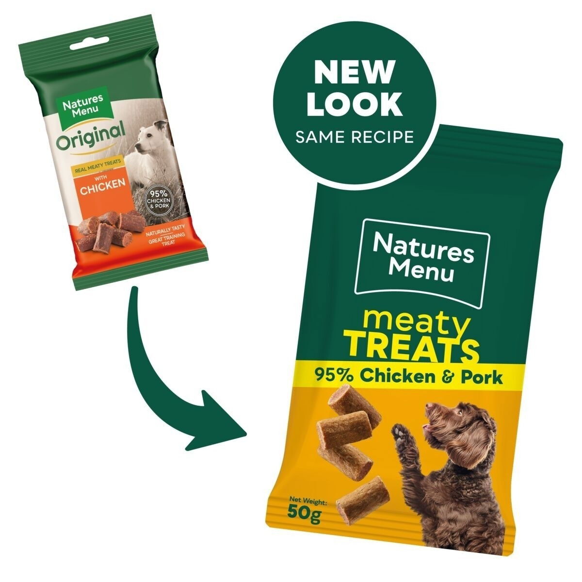Natures Menu Dog Treat Chicken-Pork 50g