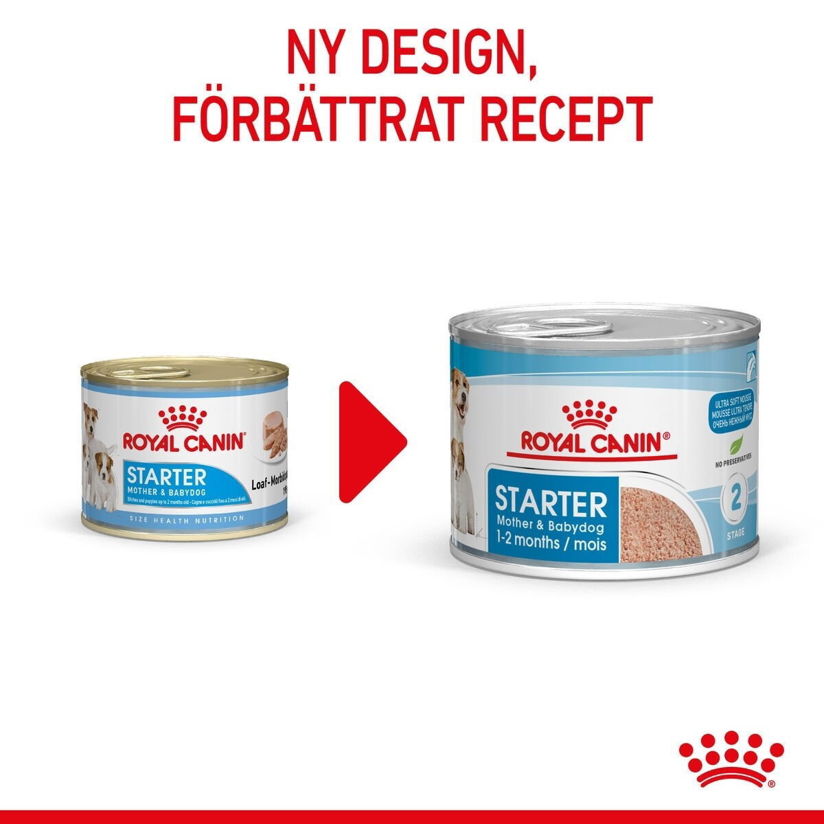 Royal Canin Mother & Babydog Starter Mousse våtfoder för hund och hundvalp