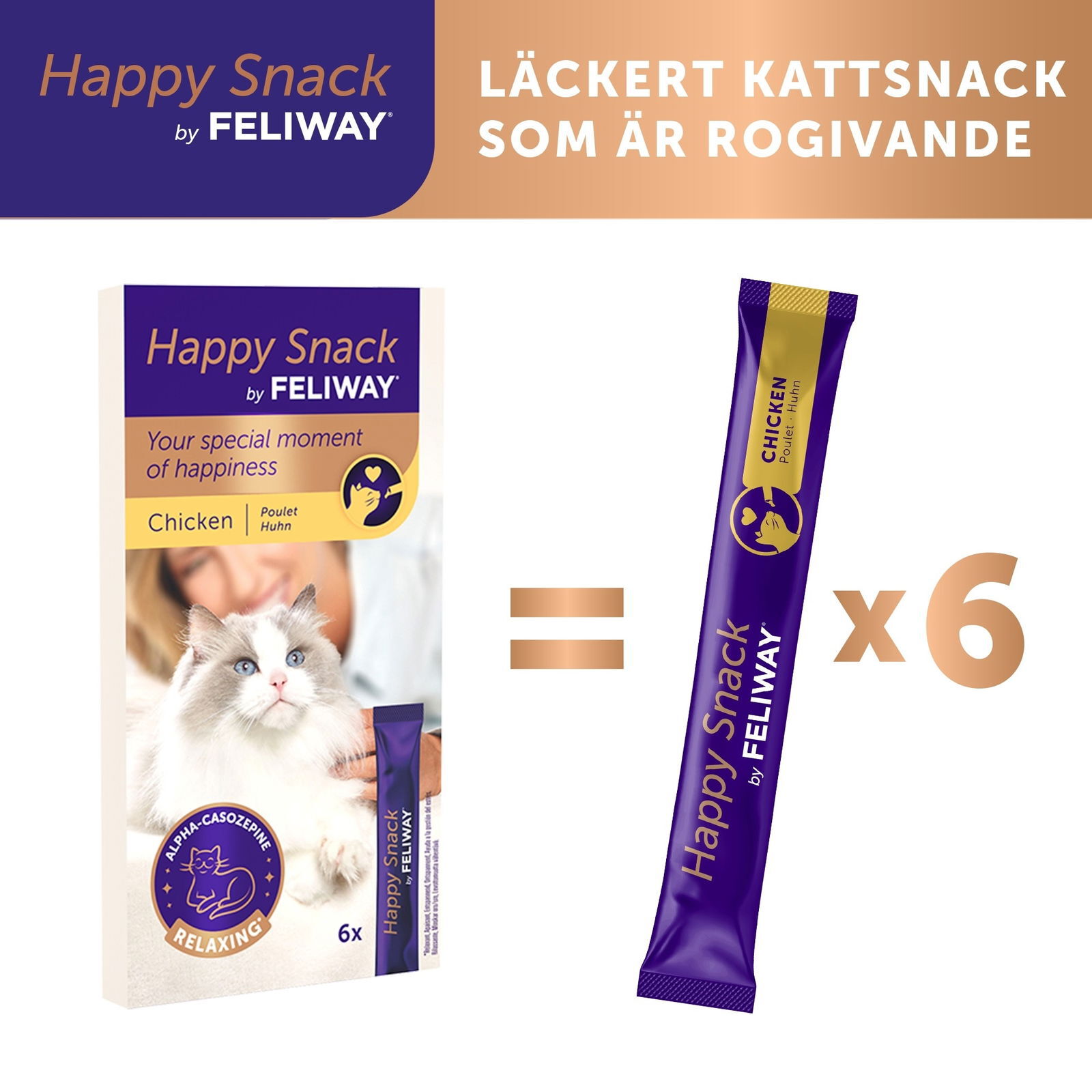 Feliway Happy Snack 6x15g